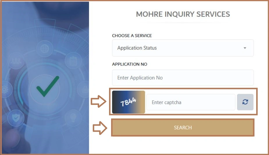 Check Mohre Enquiry Application Status